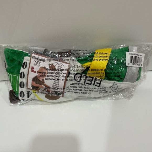 NWT: University of Mississippi Ol Miss Baby Football Tag Toy: Sensory/Crinkle - Picture 3 of 4